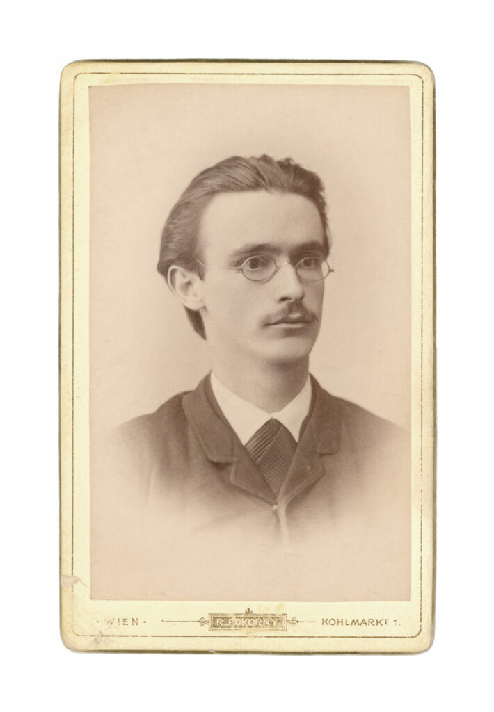 Rudolf Steiner, 1886, Wien, Foto R. Pokorny. Rudolf Steiner Archiv, Dornach